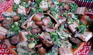 Couves com Feijão Amarelo à mesa dos restaurantes vieirenses