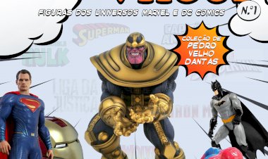 Heróis & Vilões - Figuras dos Universos Marvel e DC Comics em exposição na Biblioteca Municipal