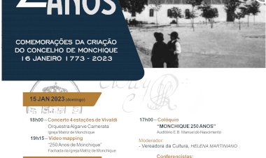 Monchique comemora o seu 250.º aniversário de elevação a concelho