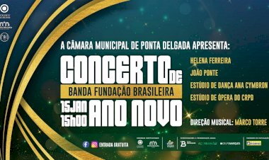Câmara Municipal de Ponta Delgada promove concerto de Ano Novo