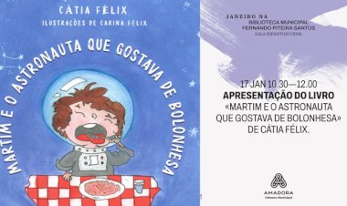 Apresentação do livro: "Martim e o astronauta que gostava de bolonhesa", de Cátia Félix