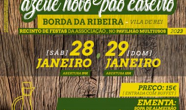 Borda da Ribeira recebe “3º Festival do Almeirão, Azeite Novo e Pão Caseiro”
