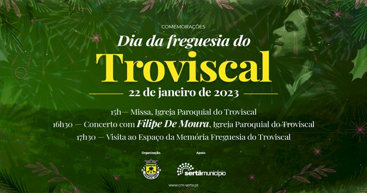 Comemorações do Dia da Freguesia do Troviscal apresentam concerto com o tenor Filipe De Moura