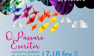 Pássaro Escritor sobe ao palco do Teatro Mascarenhas Gregório