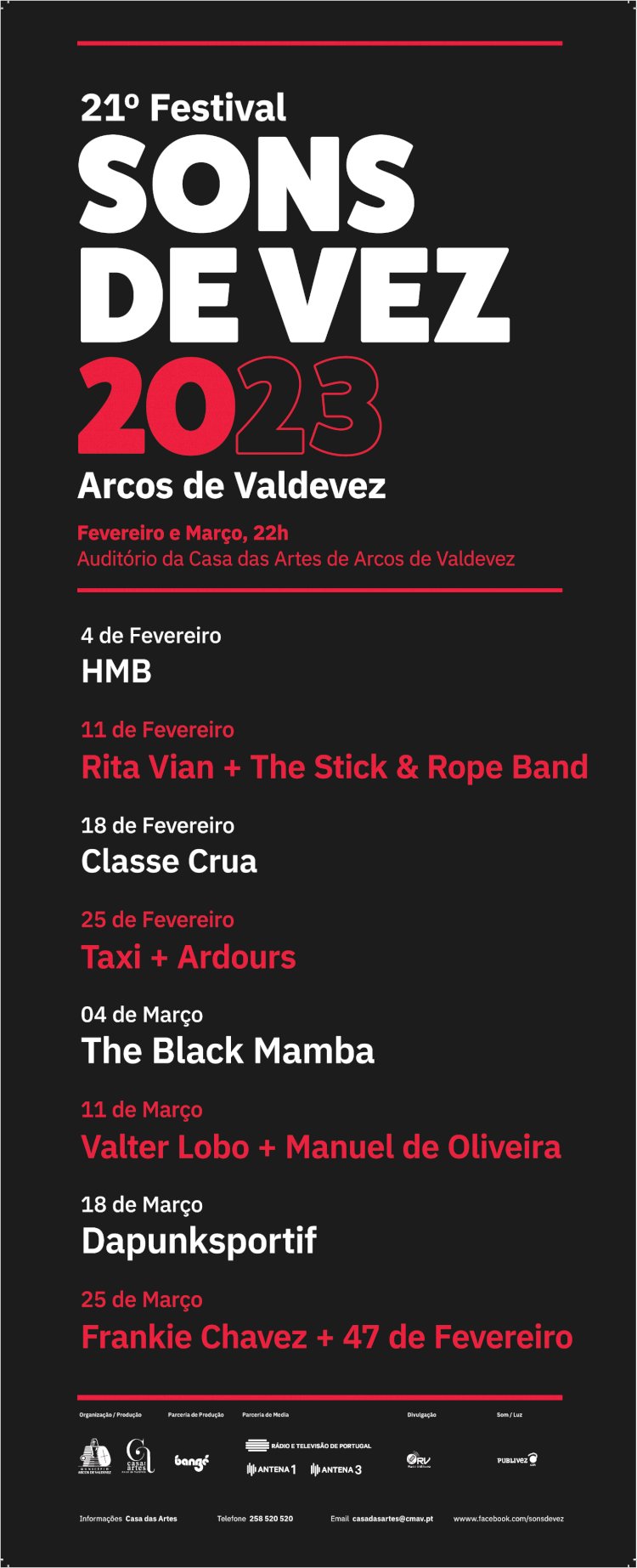 Sons de Vez, o primeiro festival de música do ano, está de volta!