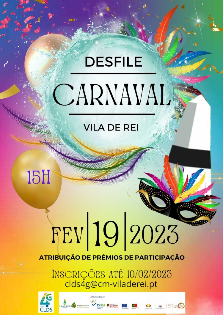 Carnaval de Vila de Rei: inscrições para o Desfile abertas até 10 de Fevereiro