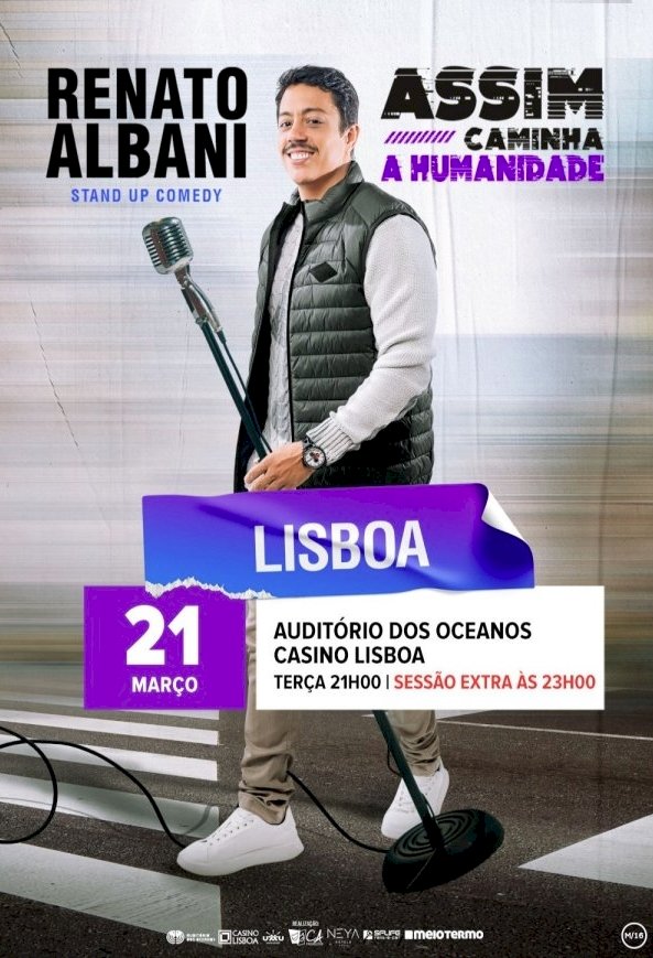 Renato Albani com sessão extra de stand-up comedy no Auditório dos Oceanos do Casino Lisboa