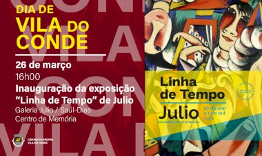 Exposição “Linha de Tempo” de Julio inaugura no Dia de Vila do Conde