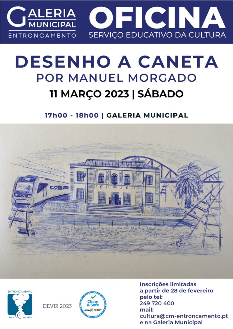 Oficina "Desenho a Caneta" por Manuel Morgado