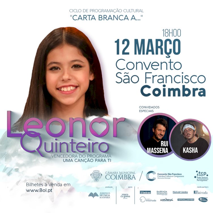 “Carta Branca a…” Leonor Quinteiro dia 12 de março no Convento São Francisco