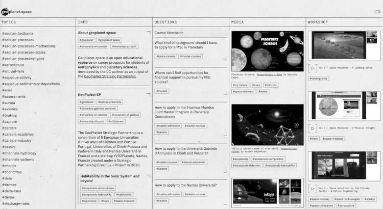 Universidade de Coimbra lança plataforma digital ligada às Ciências Planetárias