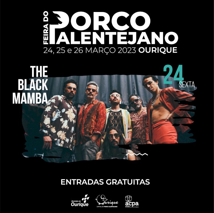 The Black Mamba a 24 de Março na Feira do Porco Alentejano de 2023
