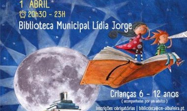 Crianças passam uma noite na biblioteca no âmbito das comemorações do Dia Internacional do Livro Infantil