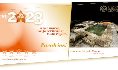 Museu das Termas Romanas de Chaves distinguido com Prémio Cinco Estrelas Regiões 2023 na categoria “Museus”