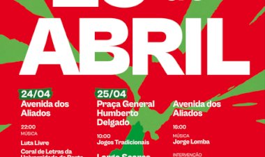 Nos 49 anos do 25 de Abril,  a comemoração sobe ao palco dos Aliados para festejar a Liberdade