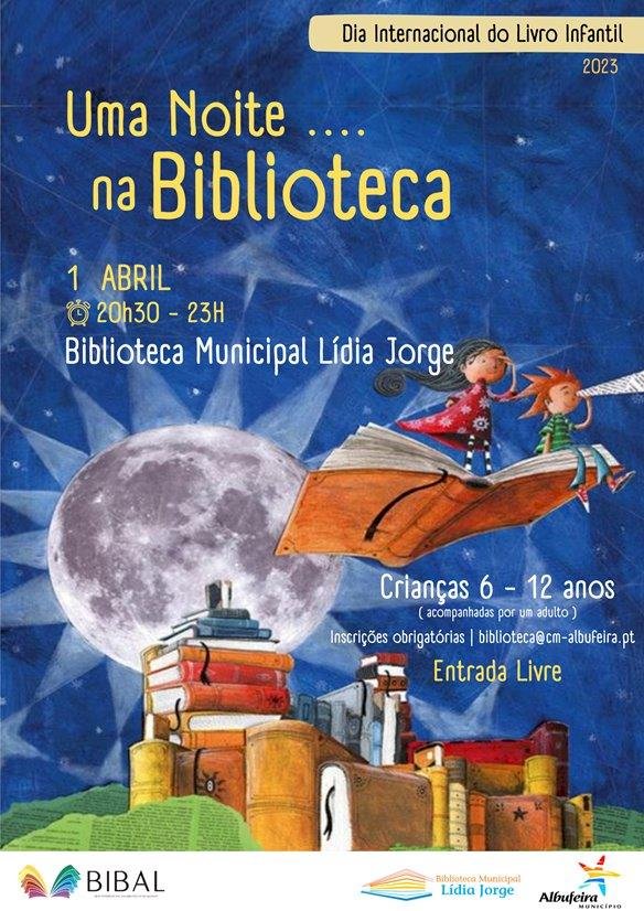 Crianças passam uma noite na biblioteca no âmbito das comemorações do Dia Internacional do Livro Infantil
