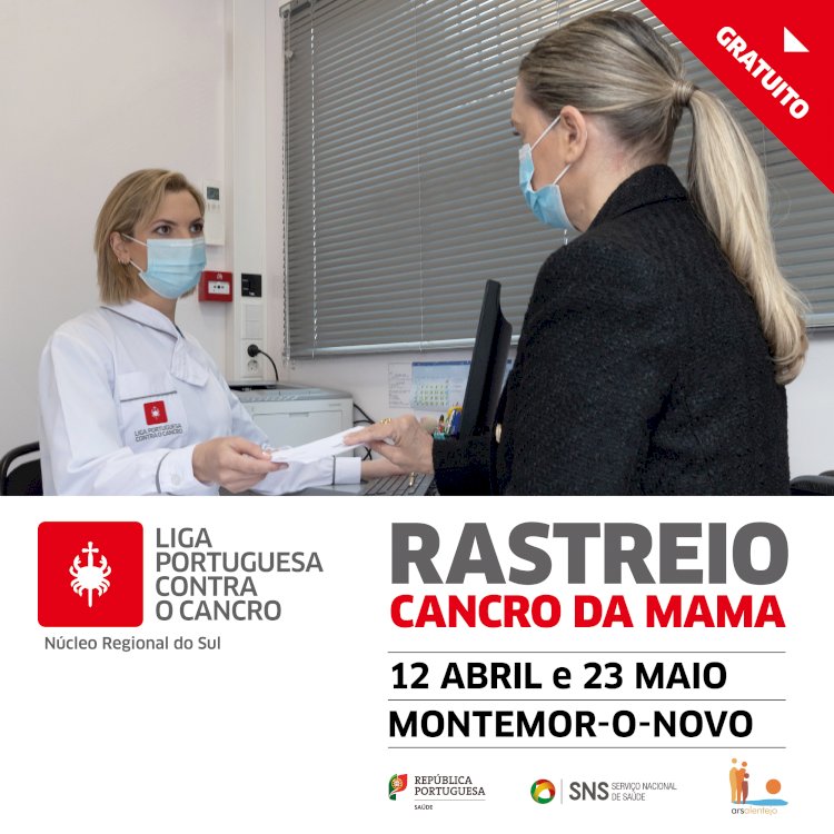 Rastreio Gratuito do Cancro de Mama no Município de Montemor-o-Novo