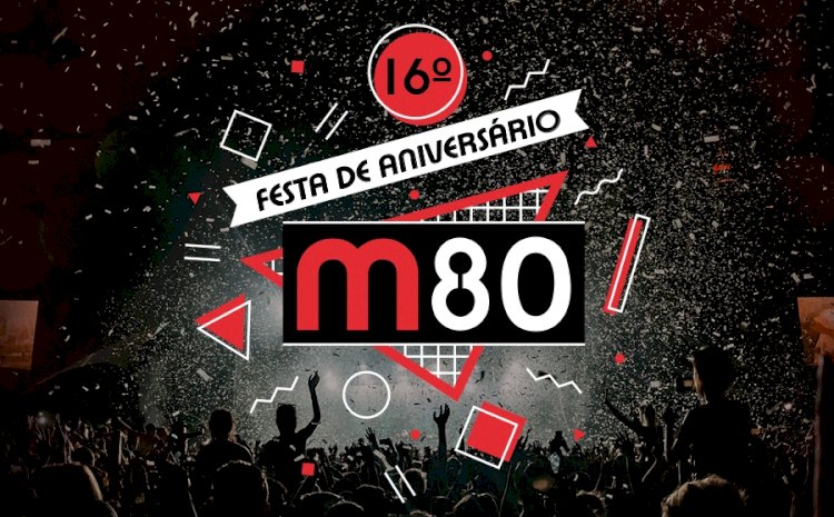 Noite de Festa M80 - 16º aniversário no Salão Preto e Prata do Casino Estoril