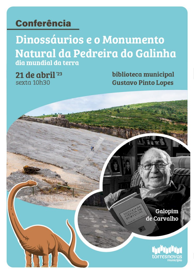 Conferência «Dinossáurios e o Monumento Natural da Pedreira do Galinha» na BMGPL