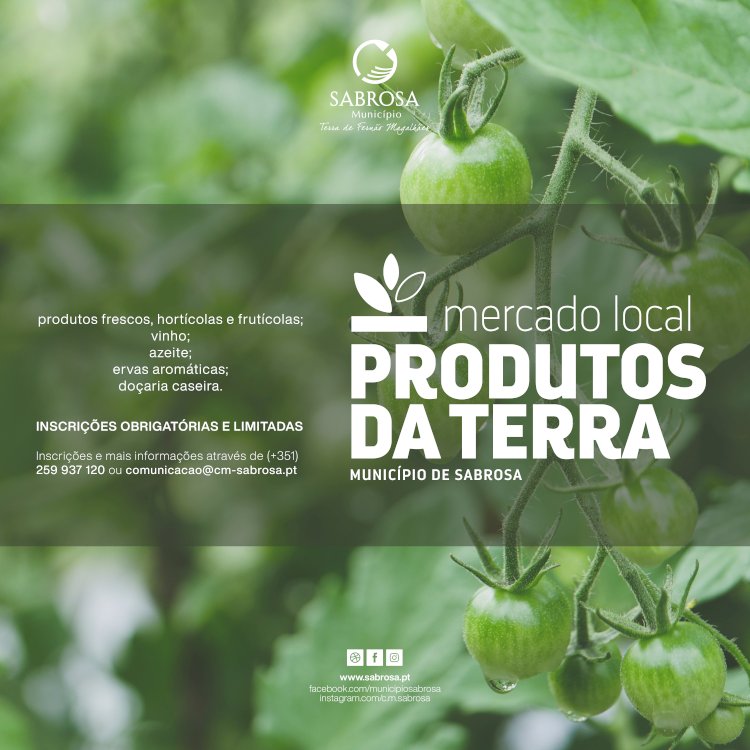 Mercado Local de Produtos da Terra está de regresso ao  município de Sabrosa