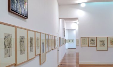 Visita orientada à exposição “Linha de tempo” de Julio – Saul Dias