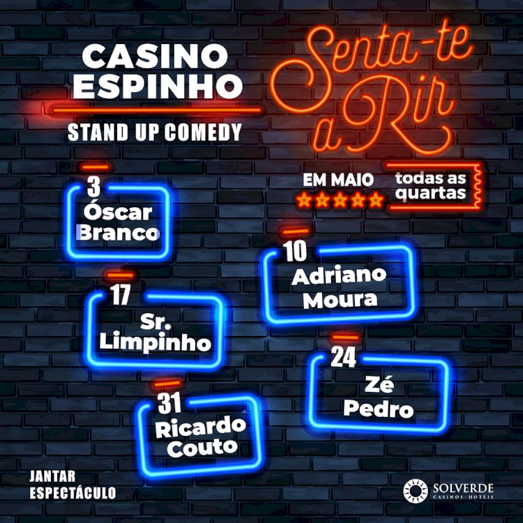 Casino Espinho senta-se a rir durante o mês de Maio