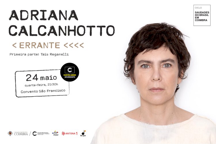 Convento São Francisco é o palco para a estreia mundial de “Errante” de Adriana Calcanhotto