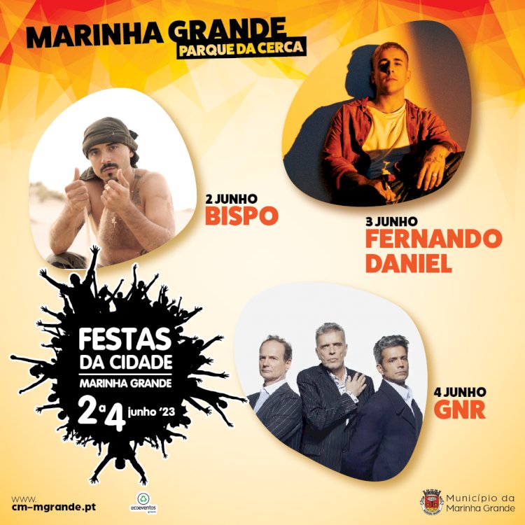 Bispo, Fernando Daniel e GNR nas Festas da Cidade da Marinha Grande