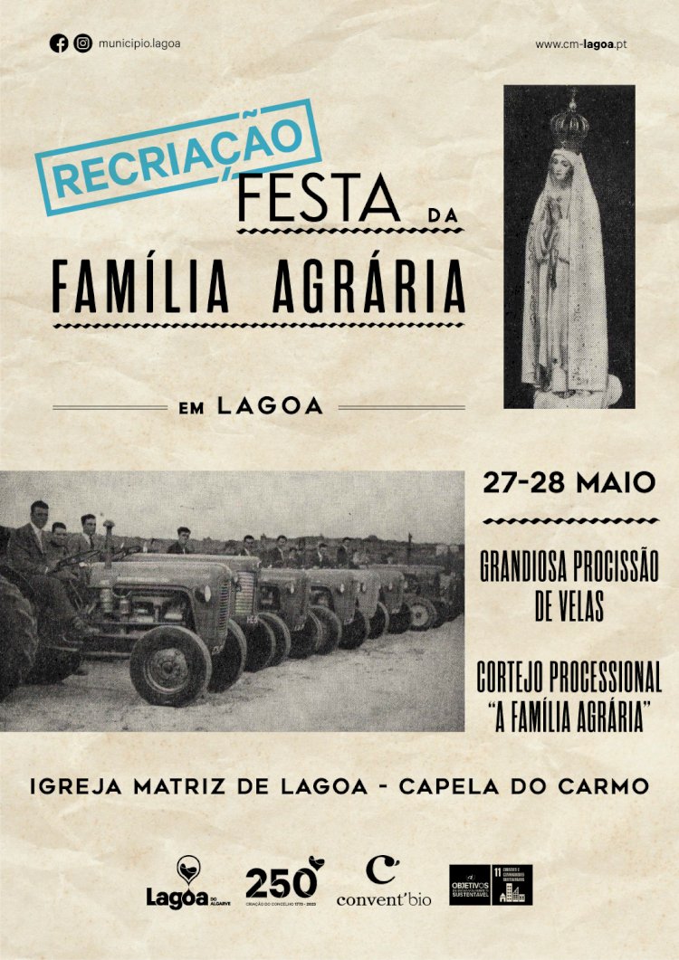 Recriação de Festa Religiosa de  27 e 28 de Maio em Lagoa
