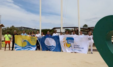 Praias de Castro Marim conquistam novamente com Bandeira Azul, Praia Acessível e Qualidade de Ouro