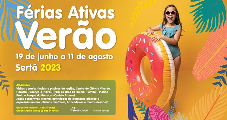 Verão com Férias Activas de Junho a Agosto