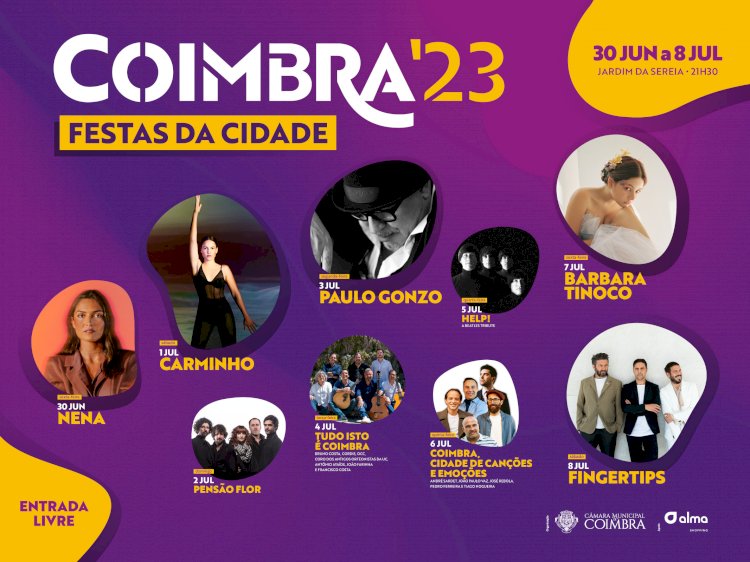 Festas da Cidade celebram Coimbra de 30 de Junho a 8 de Julho