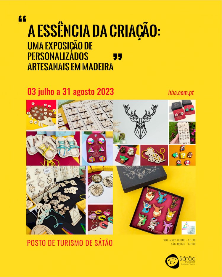 "A Essência da Criação: uma exposição de personalizados artesanais em madeira" no Município de Sátão