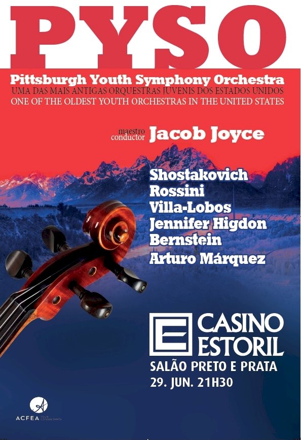 Casino Estoril acolhe concerto da Pittsburgh Youth Symphony Orchestra a 29 de Junho
