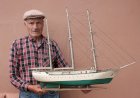 Manuel de Oliveira expõe miniaturas de barcos no Estaleiro-Museu do Monte Branco