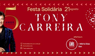 Festival do Crato anuncia Dia Extra "Festa Solidária" com Tony Carreira