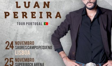 Luan Pereira, pela primeira vez, ao vivo, em Portugal