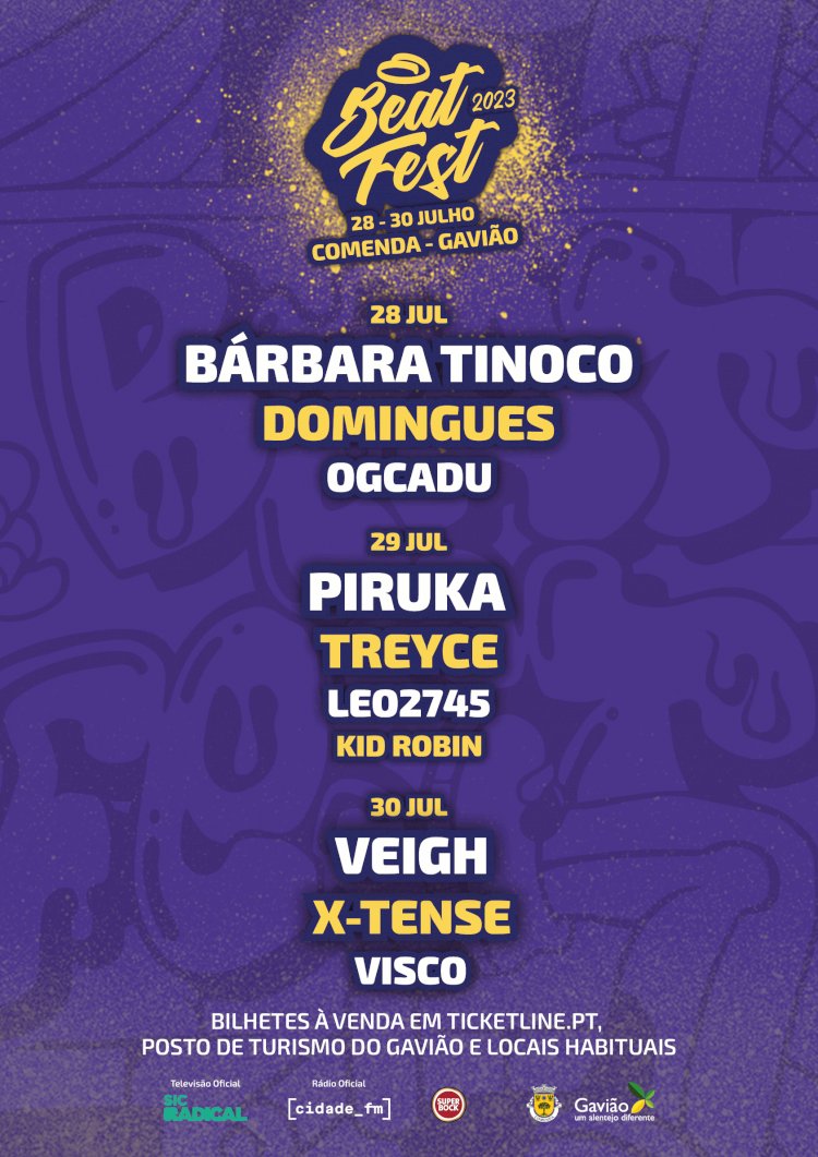 O Beat Fest está de volta para a sua 3ª edição  Bárbara Tinoco, Piruka e Veigh são cabeças de cartaz