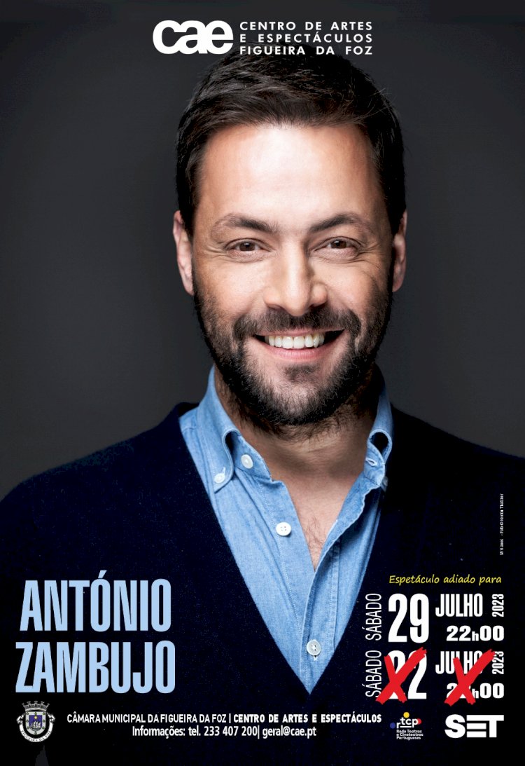 Concerto com António Zambujo - Centro de Artes e Espectáculos, 29 de Julho, 22H00