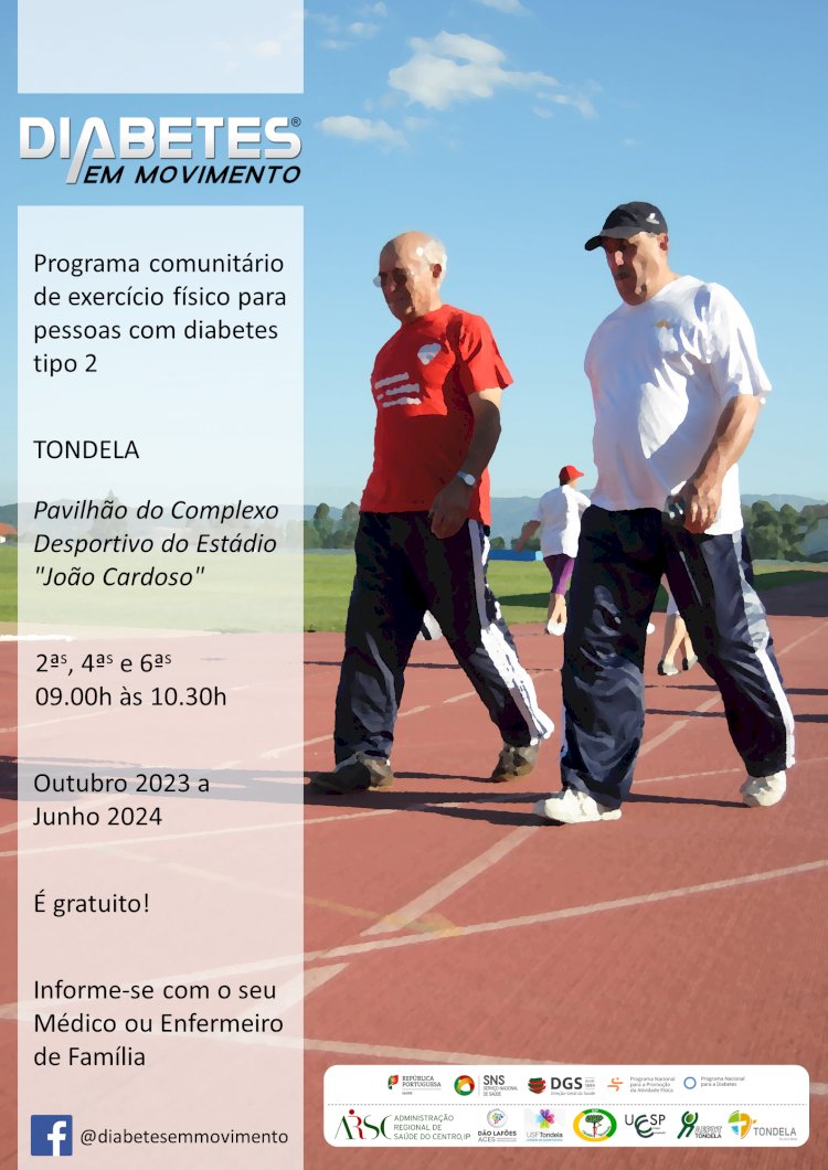 Diabéticos de Tondela com programa de exercício físico três vezes por semana