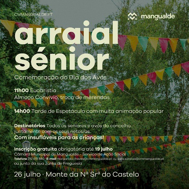 “Arraial Sénior” assinala Dia dos Avós em Mangualde