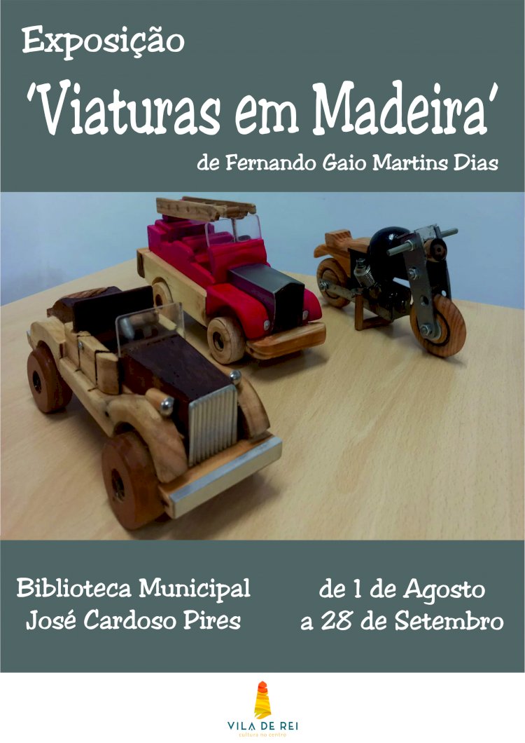 ‘Viaturas em Madeira’ em Exposição na Biblioteca Municipal