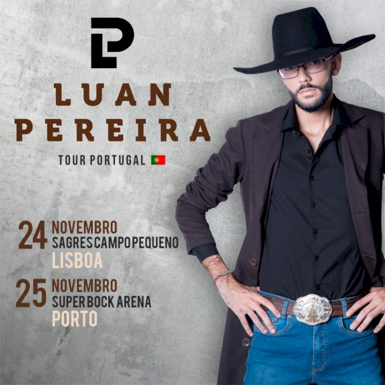 Luan Pereira, pela primeira vez, ao vivo, em Portugal