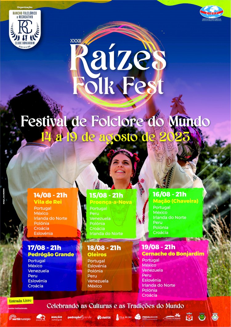 Raízes Folk Fest: Vila de Rei recebe abertura de Festival Internacional de Folclore
