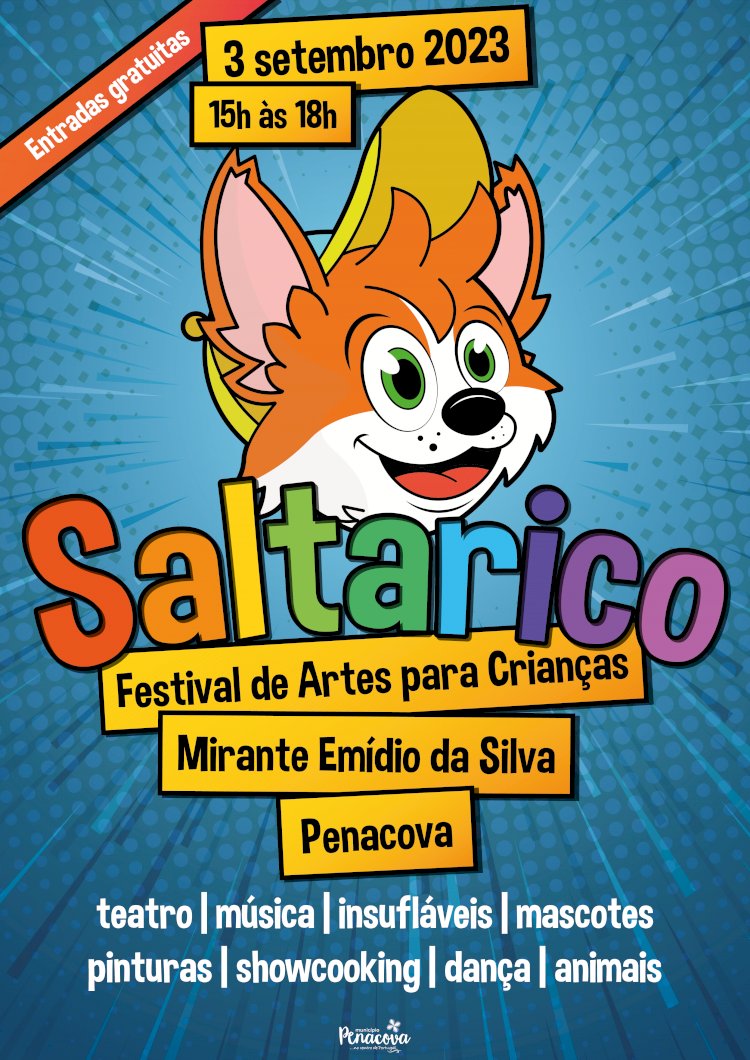 Música, teatro, marionetas, dança e insufláveis No festival infantil “saltarico” em penacova