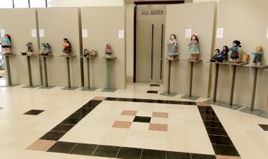 Exposição Trajes de Ofícios Antigos – Bonecos Vestidos por Isolete Pereira na Biblioteca Municipal