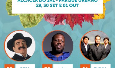 Cartaz oficial da Feira Nova de Outubro 2023 em Alcácer do Sal