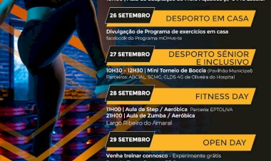 Município de Oliveira do Hospital comemora Semana Europeia do Desporto com várias actividades