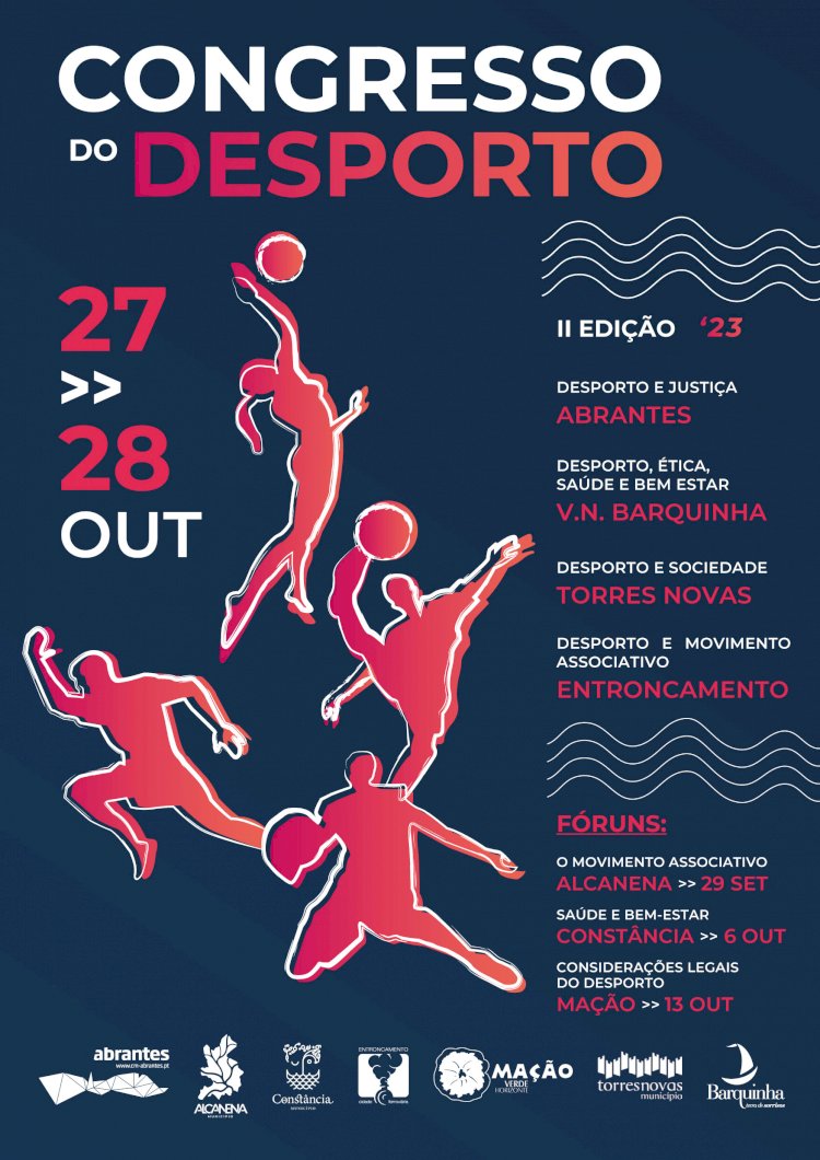 2.ª edição do Congresso do Desporto vai juntar 7 municípios do Médio Tejo