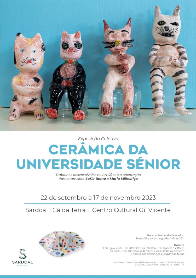 Cá da Terra acolhe Exposição de Cerâmica da Universidade Sénior de Sardoal